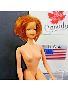Barbie 1966 Stacey Twist 'n Turn with Lashes & Short Red Hair READ Japan